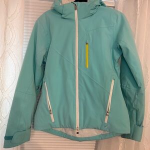 Spyder Women's Fraction ski jacket Blue-discoloration And Small Hole-defective